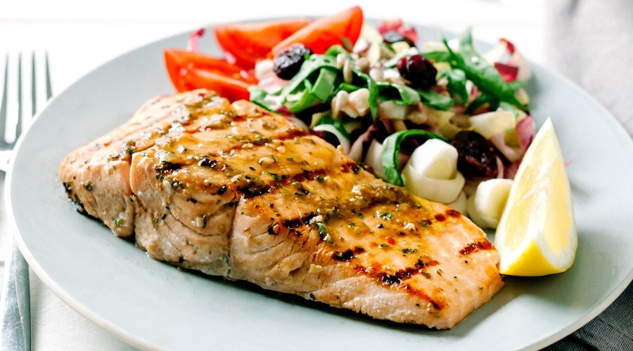 White Wine and Herb Grilled Salmon