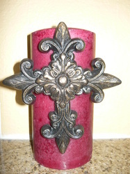 Large Cross candle pin