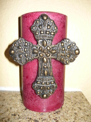 Large Cross candle pin 118