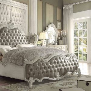 Versailles Collection (Vintage Gray PU/ Bone White Finish)