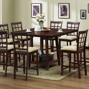 Baxton Studio Katelyn Modern Pub Table Set - 7 Piece Modern Dining Set