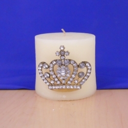 Crown Candle Pin Clear