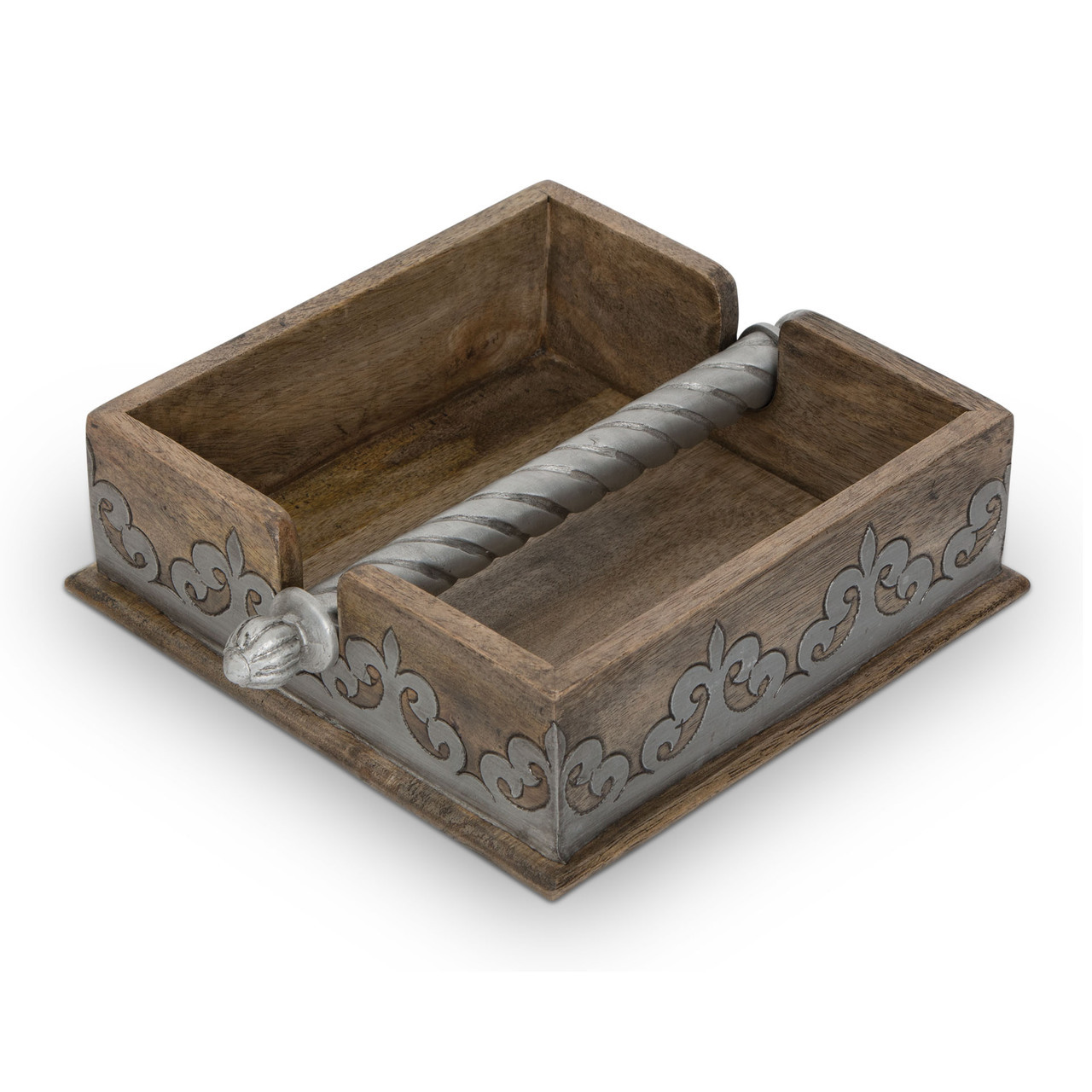 GG Heritage Collection Wood/Metal Napkin Holder